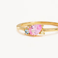 Load image into Gallery viewer, Elegant 0.50 CT Pink Ruby Lab Made Diamond and Multi-Diamond Ring
