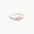 Load image into Gallery viewer, Elegant 0.50 CT Pink Ruby Lab Made Diamond and Multi-Diamond Ring
