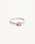 Load image into Gallery viewer, 0.50 CT Oval Pink Amethyst & Gemstone Trio Engagement Ring 8
