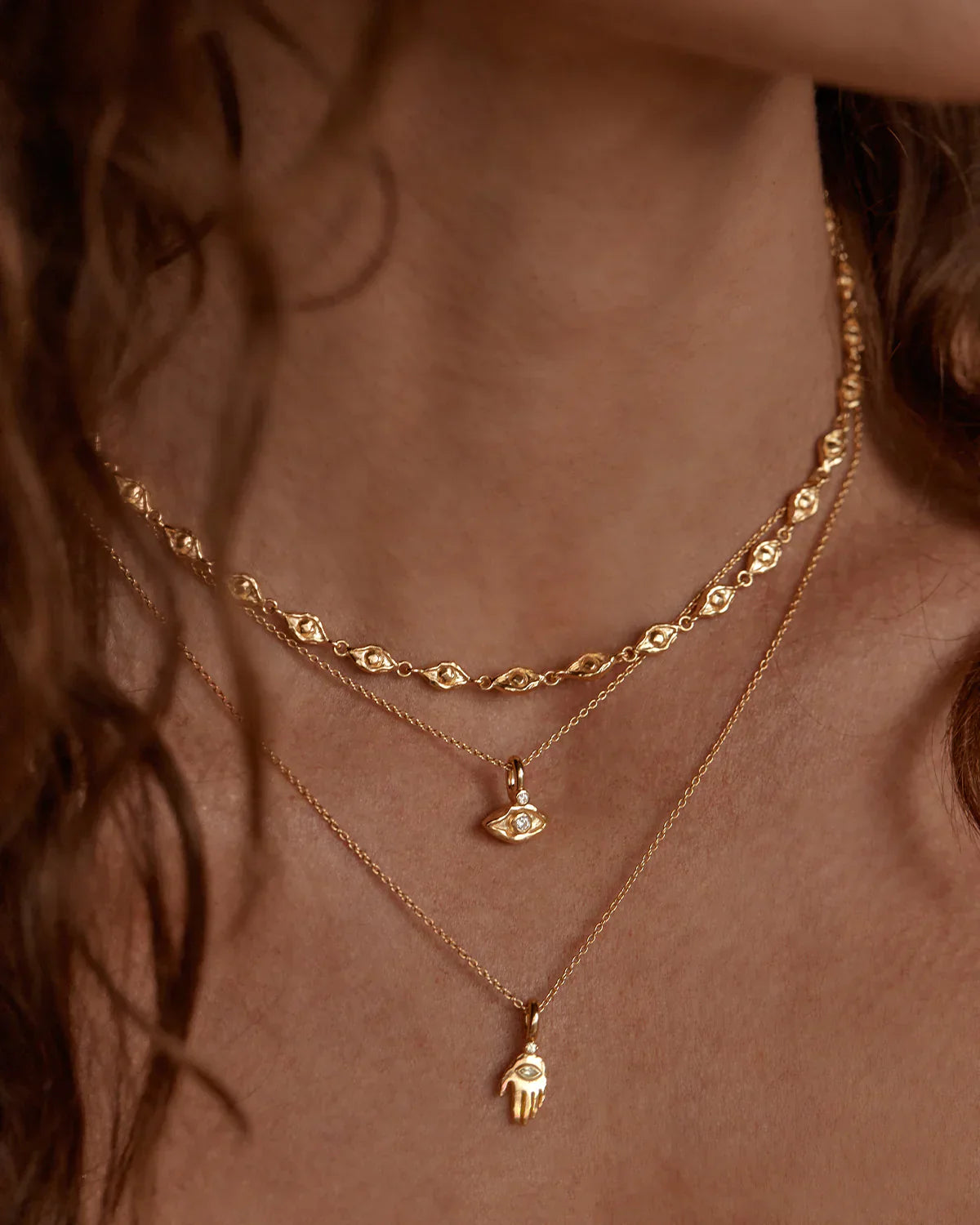 Simple Lucky Eyes Choker Necklace 4
