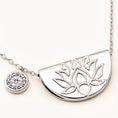 Load image into Gallery viewer, Radiant Lotus Charm Pendant Necklace
