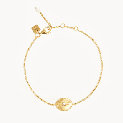 Elegant Gold Bracelet with 0.02 TCW Round Lab-Grown Diamond 1