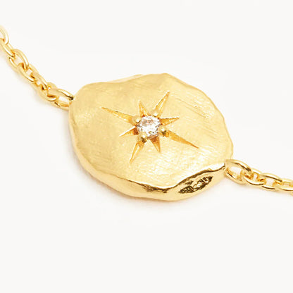 Elegant Gold Bracelet with 0.02 TCW Round Lab-Grown Diamond 7