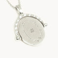 Load image into Gallery viewer, 0.10 TCW Round Lab Diamond North Star Spinner Pendant Necklace
