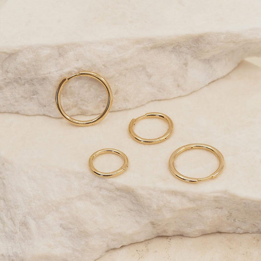 Radiant Gold Hoops: Timeless Elegance Earring Collection