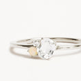 Load image into Gallery viewer, Radiant 0.70 CT Oval Gemstone Solitaire Ring
