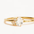 Load image into Gallery viewer, Radiant 0.70 CT Oval Gemstone Solitaire Ring
