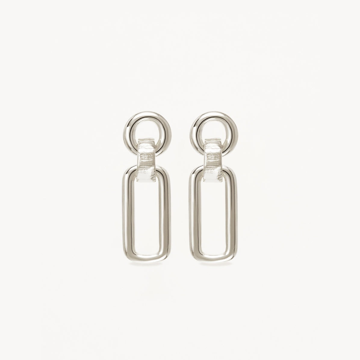 Golden Geometric Bar Drop Earrings