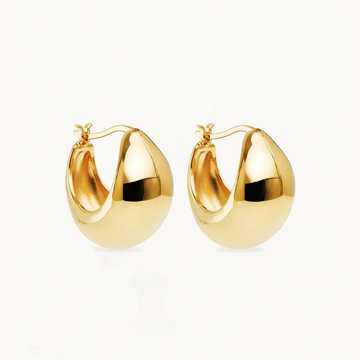Bold Sunkissed Large Hoop Earrings 1