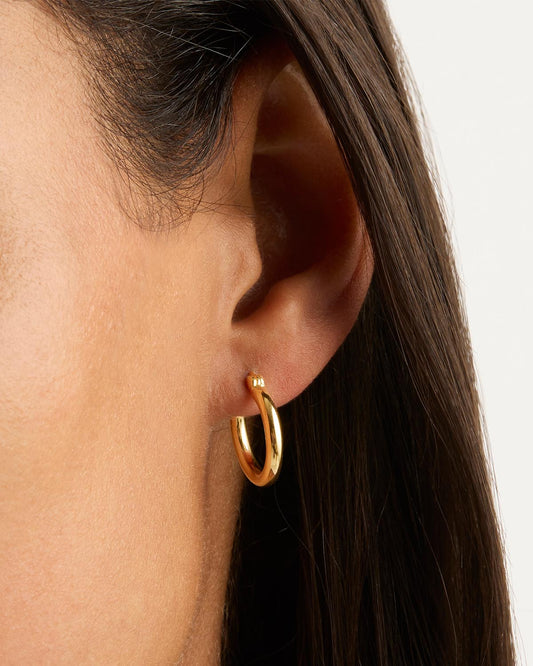 Long Thin Hoop Earrings