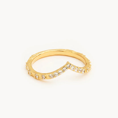 1.0 TCW Round  Lab Grown Diamond V Shaped Wedding Band 1
