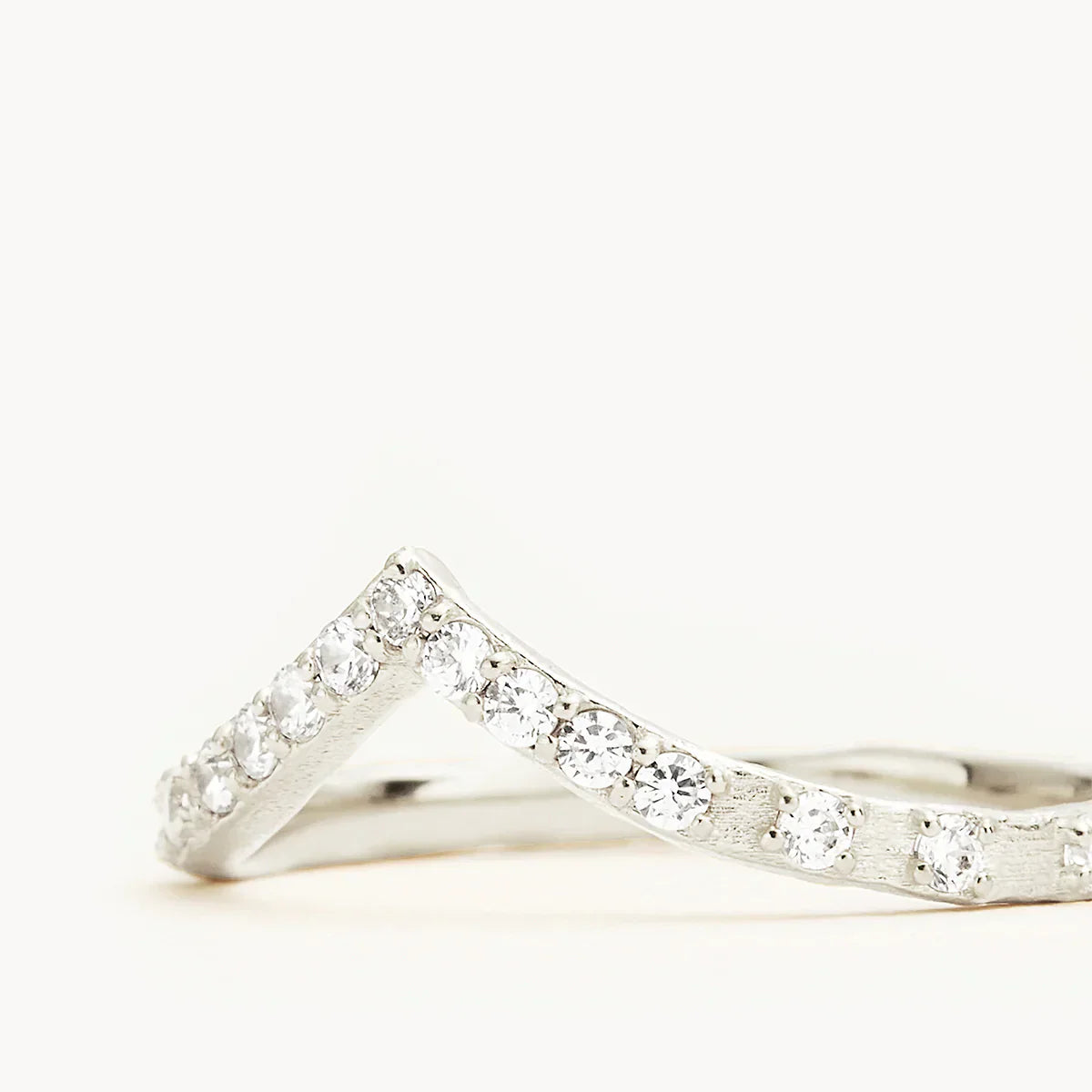 1.0 TCW Round  Lab Grown Diamond V Shaped Wedding Band 8