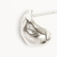 Load image into Gallery viewer, Sculpted Silver Heart Stud Earrings
