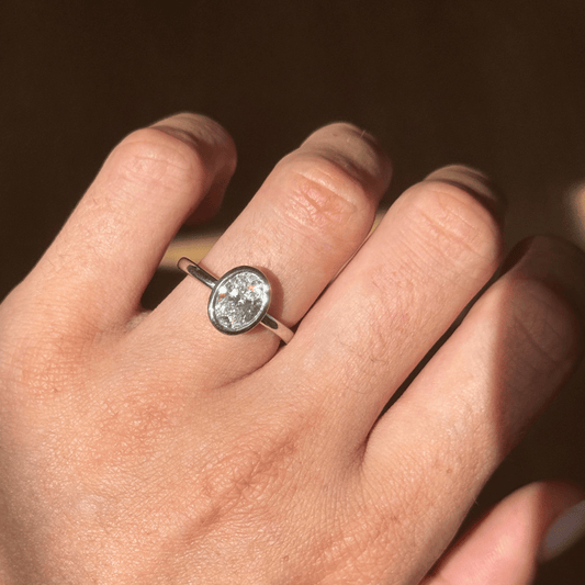 Solitaire-Oval Lab Grown Diamond Engagement Ring