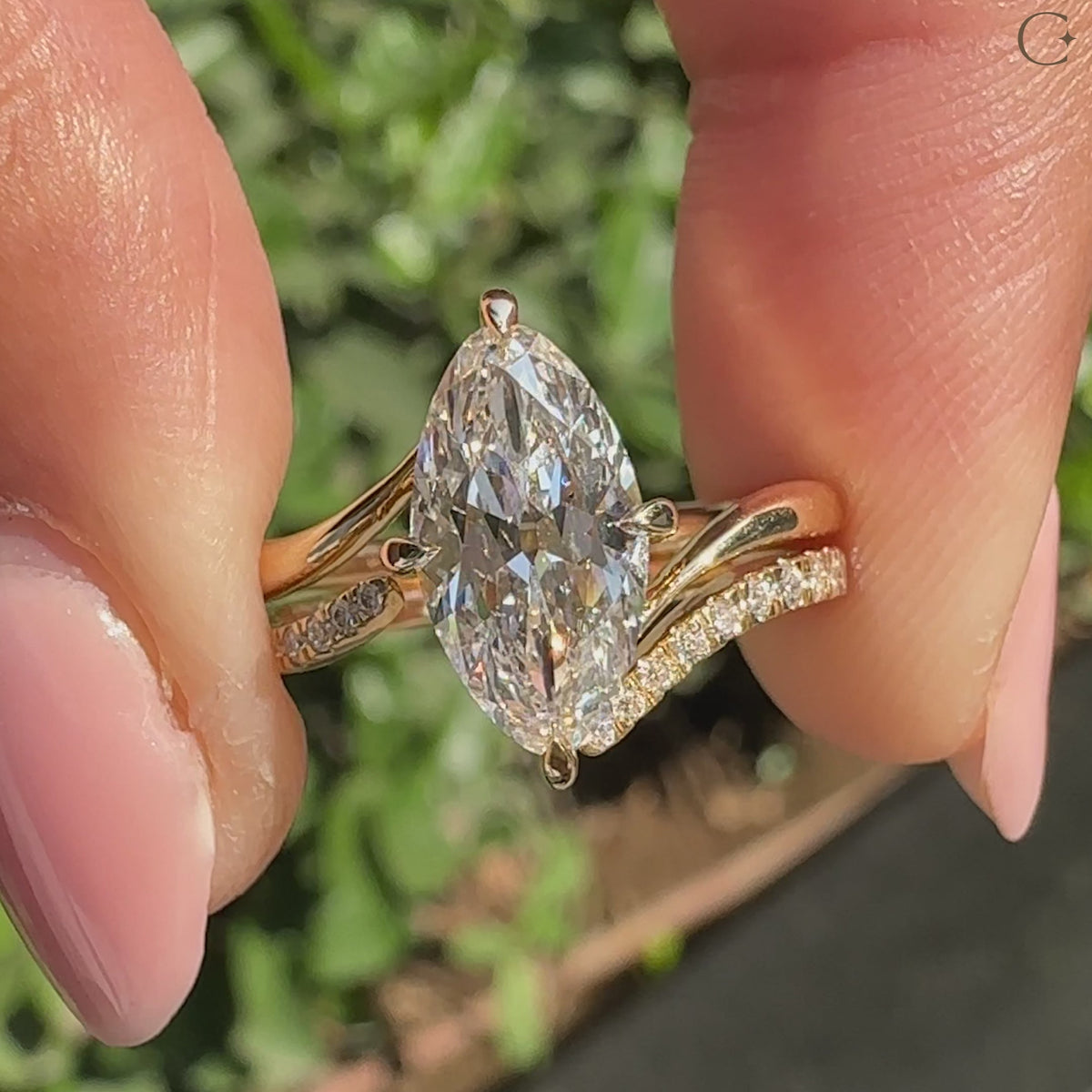 Solitaire Cathedral- 1.8 CT Cushion Lab Grown Diamond Wedding Band