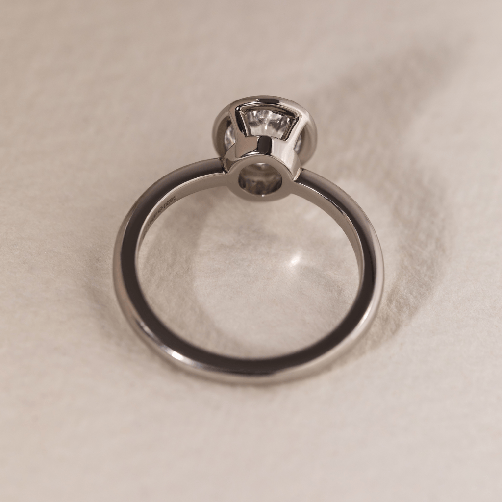 Solitaire-Oval Lab Grown Diamond Engagement Ring