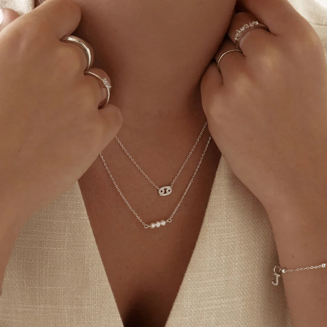 0.30 TCW Round Lab-Grown Diamond Zodiac Cancer Pendant Necklace 2