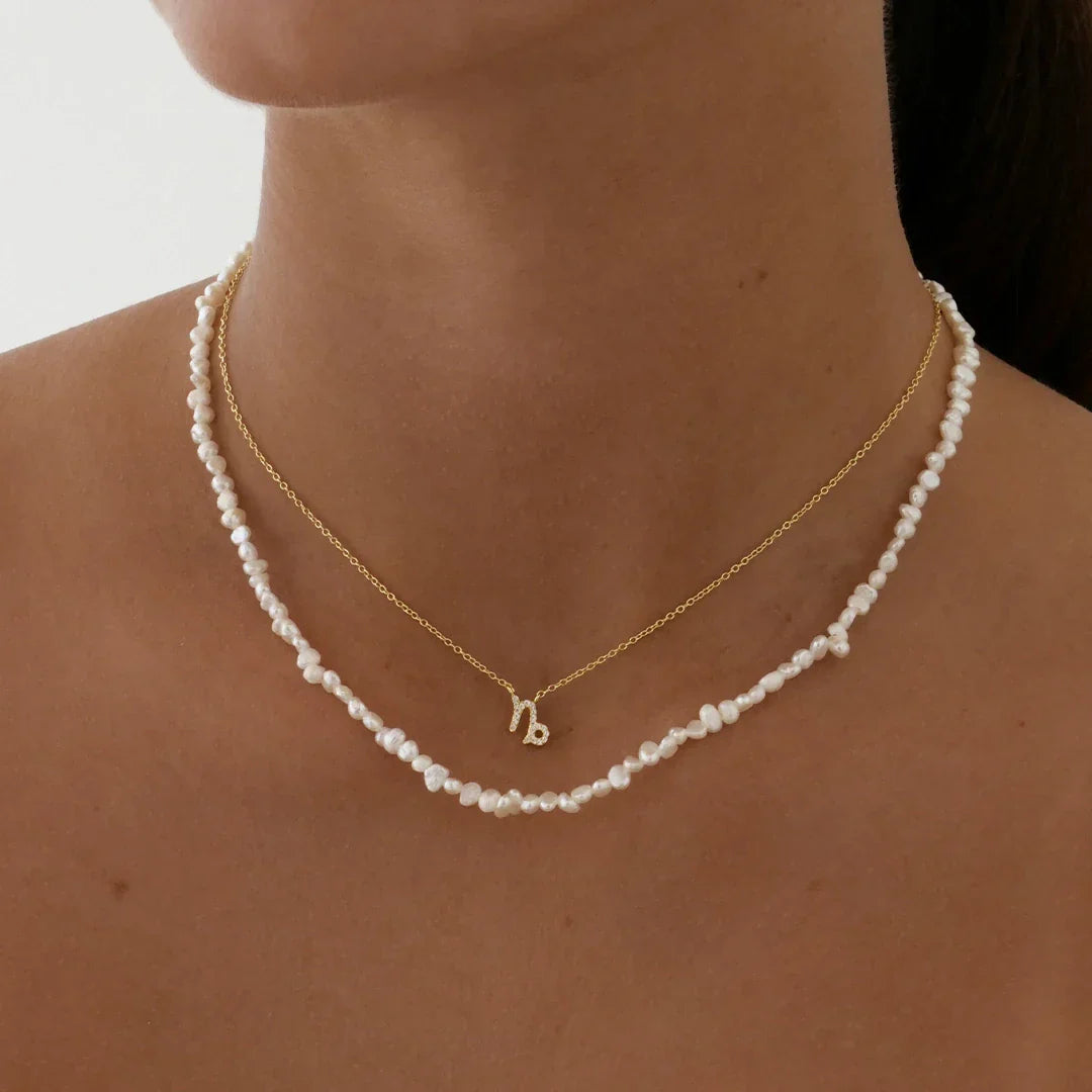 0.20 Carat Round Lab-Grown Diamond Capricorn Zodiac Pendant Necklace 7