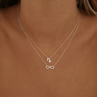 0.20 Carat Round Lab-Grown Diamond Capricorn Zodiac Pendant Necklace 8