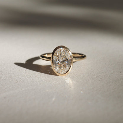 Stunning 2.0 CT Oval Moissanite Engagement Ring with Solitaire Design 1