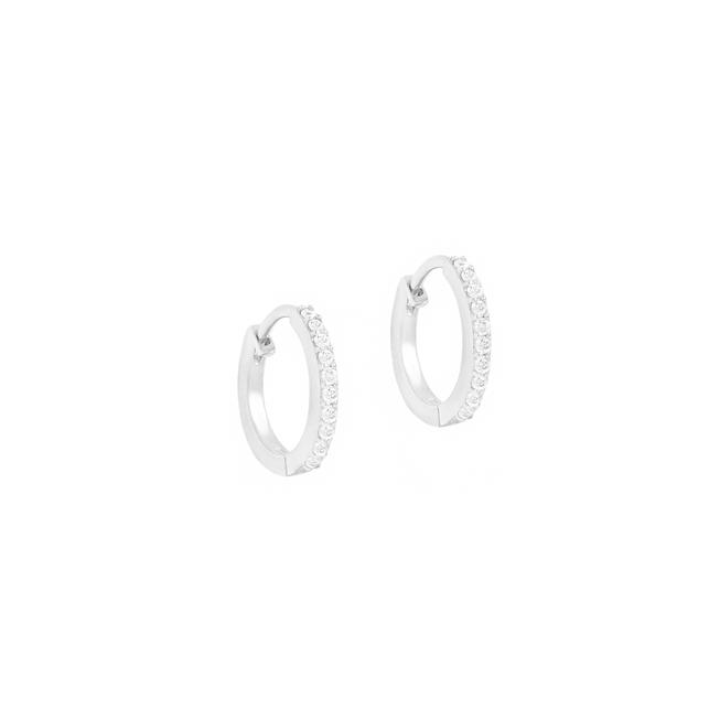 0.04 Carat Round Lab Grown Diamond Hoop Earring