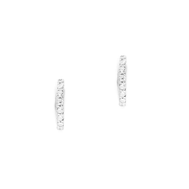 0.04 Carat Round Lab Grown Diamond Hoop Earring