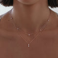 Load image into Gallery viewer, Elegant 0.2TCW Round Lab-Grown Diamond Pendant Necklace
