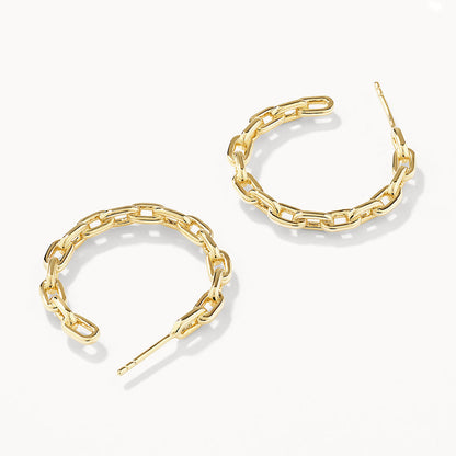 Chain Link Hoops Earring 4