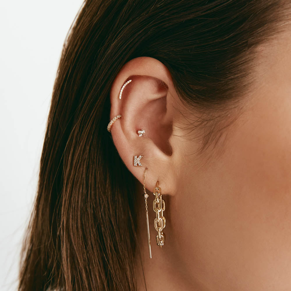 Chain Link Hoops Earring 7