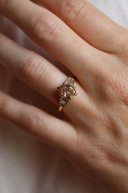 Solitaire Cathedral- 1.8 CT Cushion Lab Grown Diamond Wedding Band