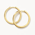 Load image into Gallery viewer, Golden Elegance: Timeless Hoop Earrings
