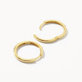 Load image into Gallery viewer, Golden Elegance: Timeless Hoop Earrings
