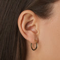 Load image into Gallery viewer, Golden Elegance: Timeless Hoop Earrings
