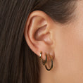 Load image into Gallery viewer, Golden Elegance: Timeless Hoop Earrings
