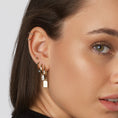 Load image into Gallery viewer, Golden Elegance: Timeless Hoop Earrings
