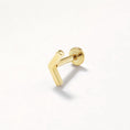 Load image into Gallery viewer, Sleek Chevron Gold Single Stud Earring
