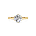 Load image into Gallery viewer, 1.5 ct Round F- VS1 Diamond Moissanite Engagement Ring
