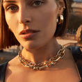 Load image into Gallery viewer, Elegant Gold Paperclip Chain Necklace
