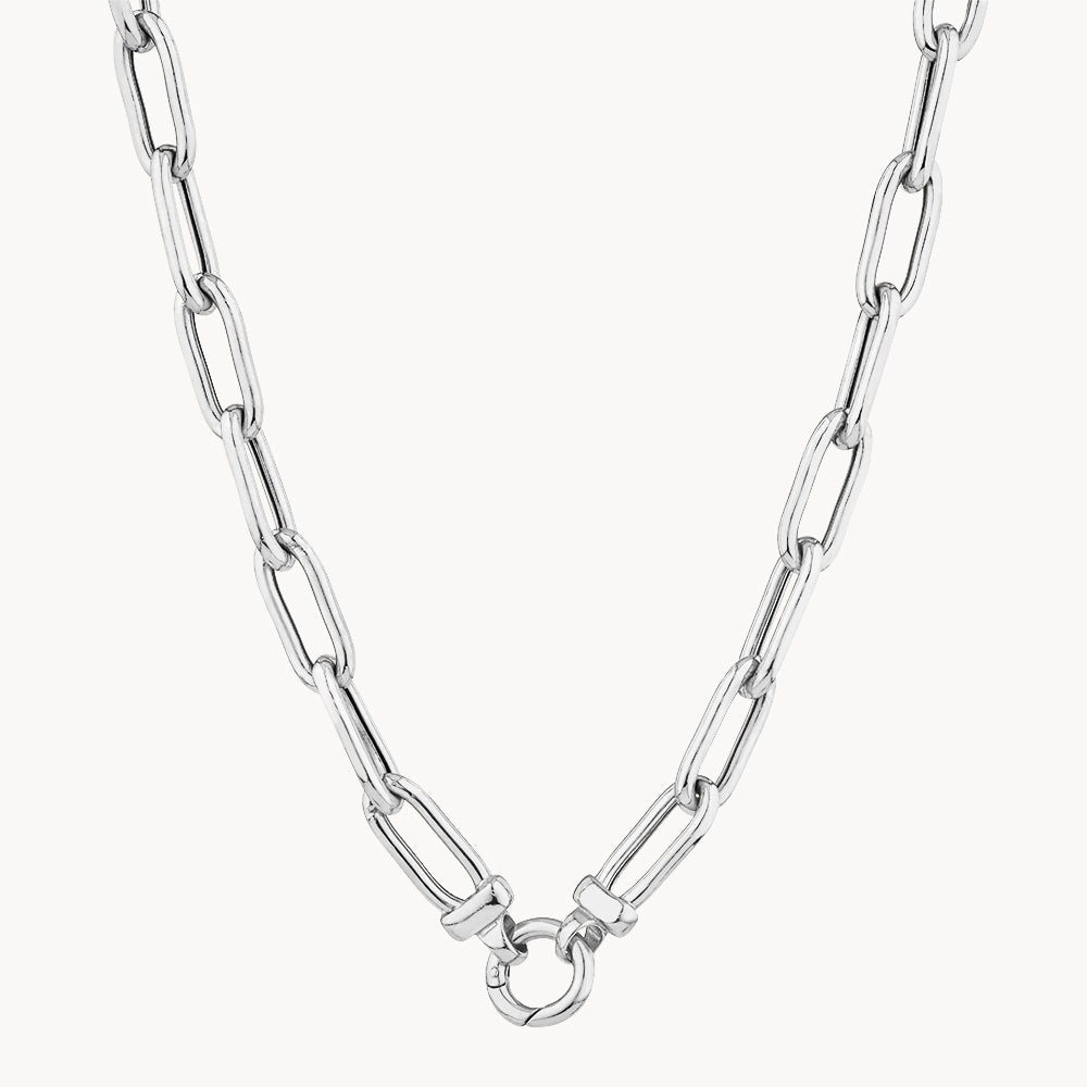 Luxurious Bold Paperclip Chain Necklace 10