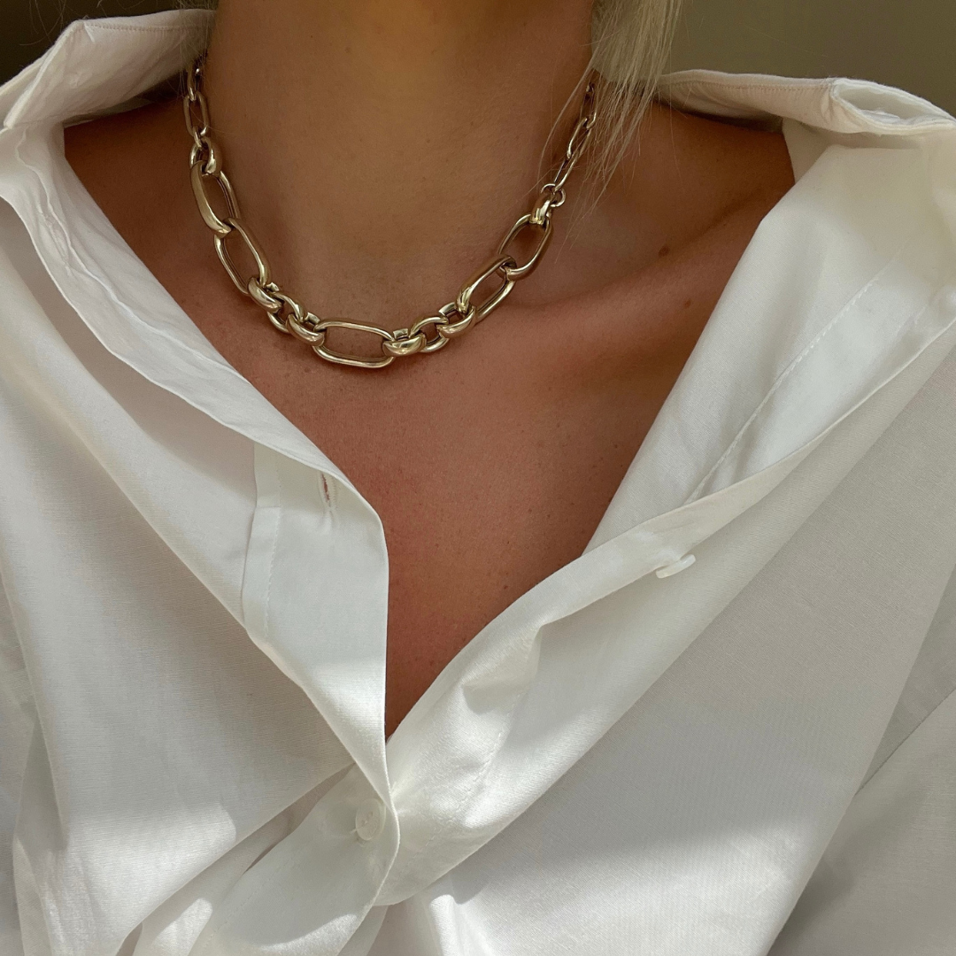 Luxurious Bold Paperclip Chain Necklace