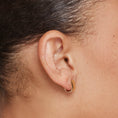 Load image into Gallery viewer, Sleek U-Shaped Gold Huggie Earrings
