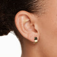 Load image into Gallery viewer, Sleek U-Shaped Gold Huggie Earrings
