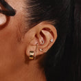 Load image into Gallery viewer, Sleek U-Shaped Gold Huggie Earrings
