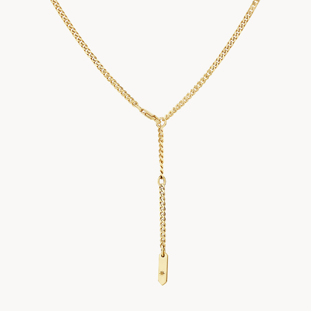 Golden Elegance Curb Chain Necklace 3