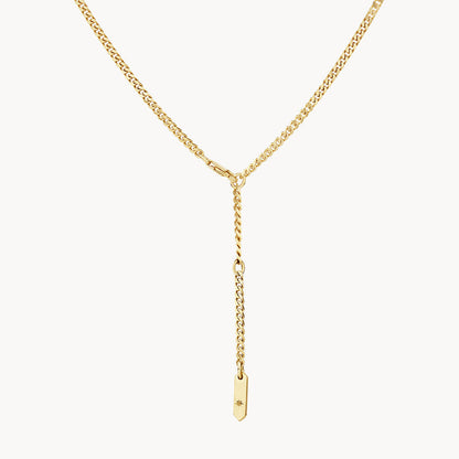 Golden Elegance Curb Chain Necklace 3