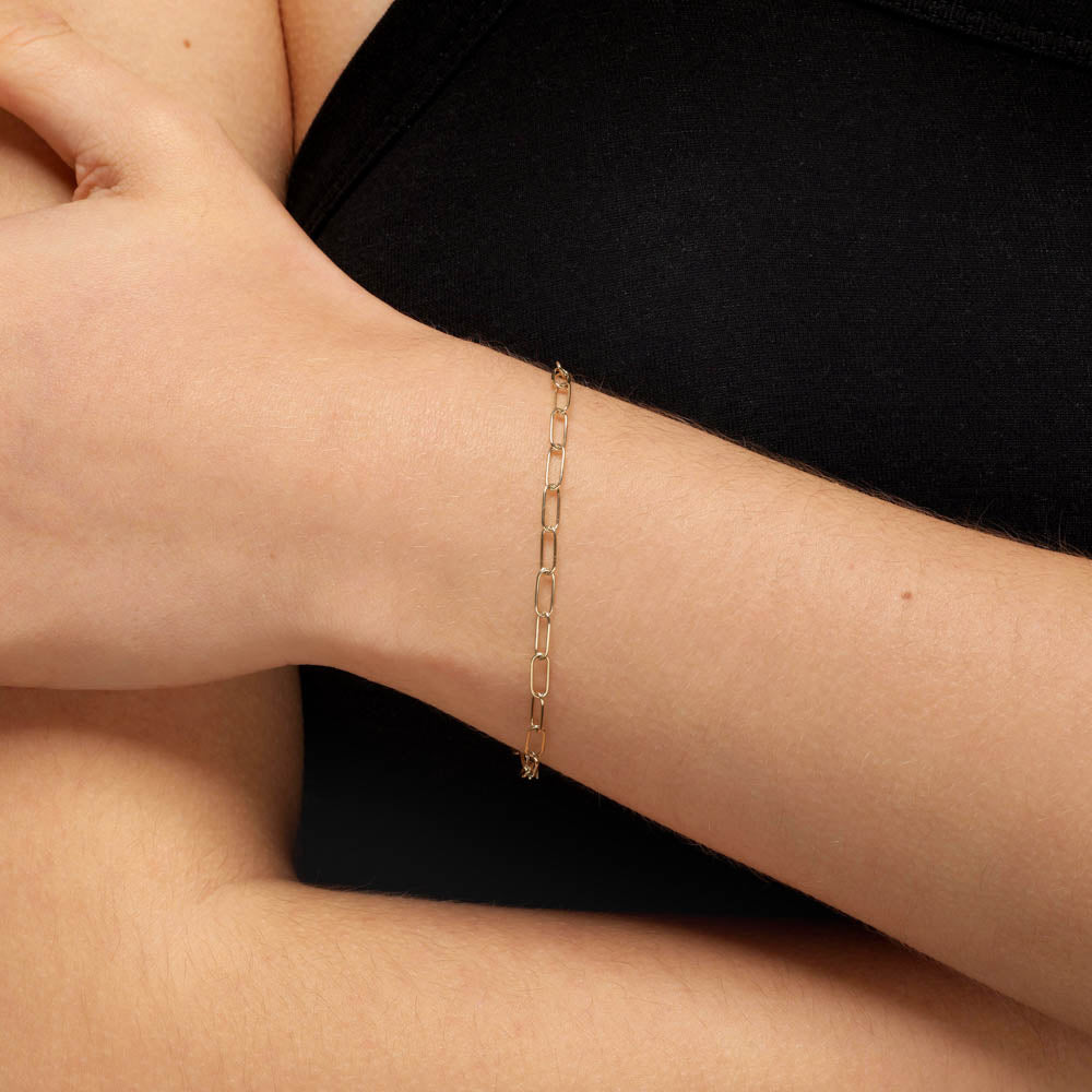 Classic Paperclip Chain Bracelet