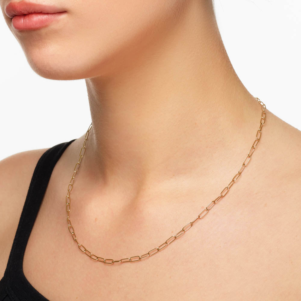 Classic Paperclip Chain Necklace 4