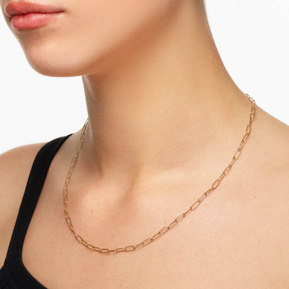 Classic Paperclip Chain Necklace 4
