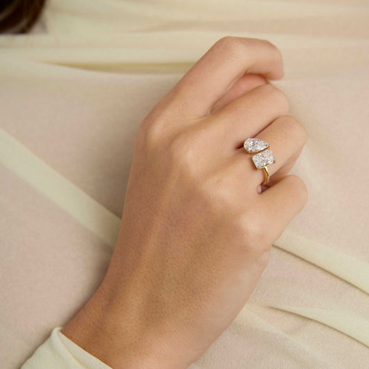 Hidden Halo-1.5 CT Round Lab Grown Diamond Engagement Ring