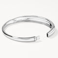 Load image into Gallery viewer, Elegant Silver Open Cuff Bangle Bracelet
